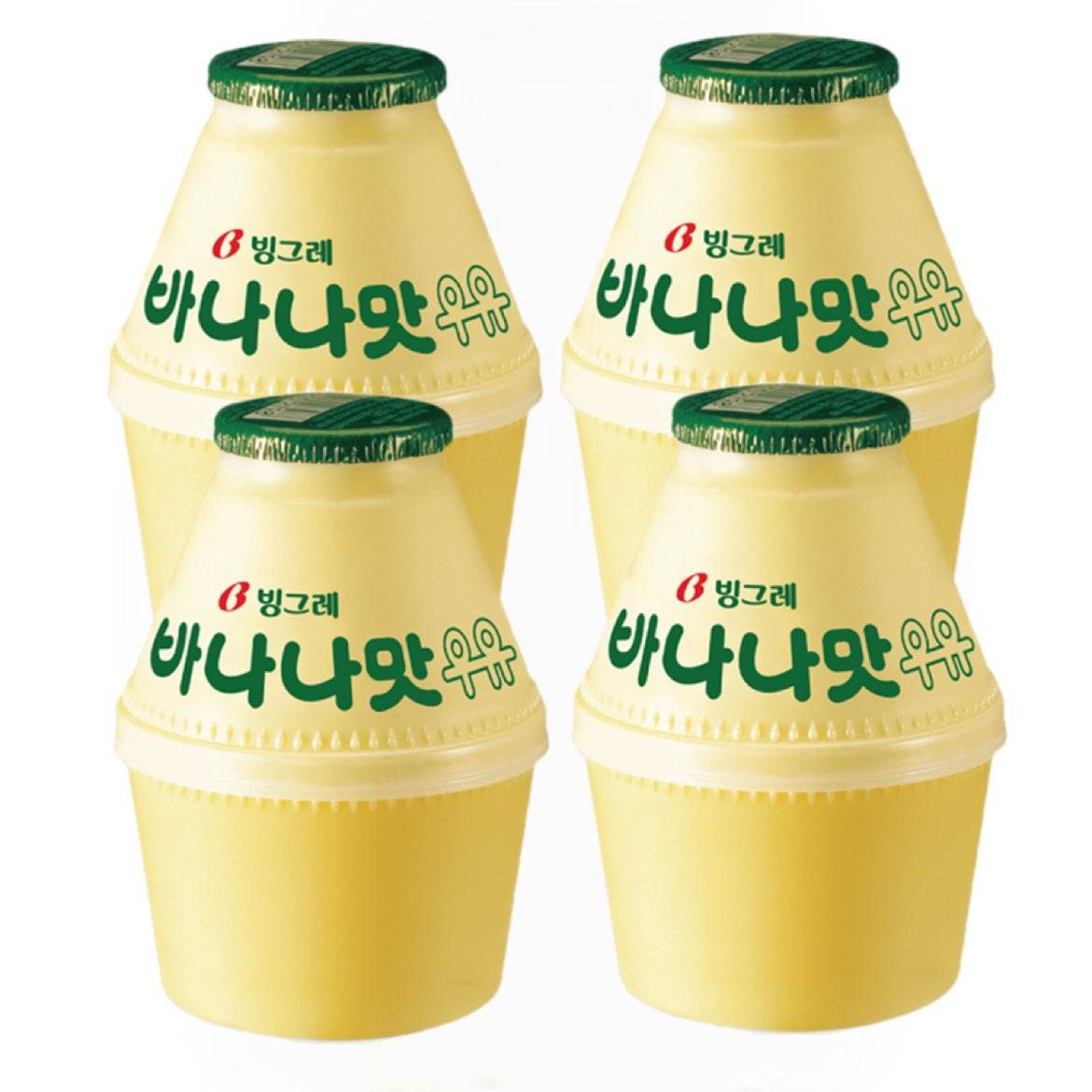賓格瑞（BINGGRAE）香蕉牛奶238ml*4瓶 韓國原裝進(jìn)口 低溫奶 30.48元包郵