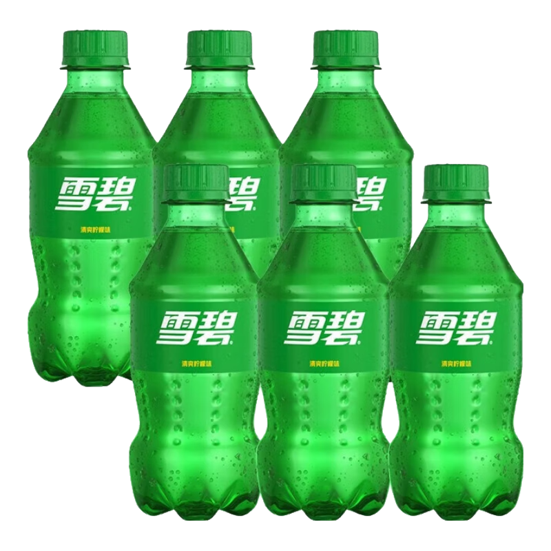 可口可樂（Coca-Cola）汽水碳酸飲料 雪碧300ml*6瓶 6.5元（需領券）