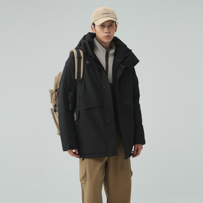 雪中飛 反季清倉?超級加厚 極寒羽絨服沖鋒衣防風(fēng)立領(lǐng)連帽派克 169元