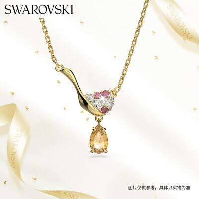 SWAROVSKI施華洛世奇紅豆冰沙新中式項鏈女送女朋友生日禮物女5634333 149.5元