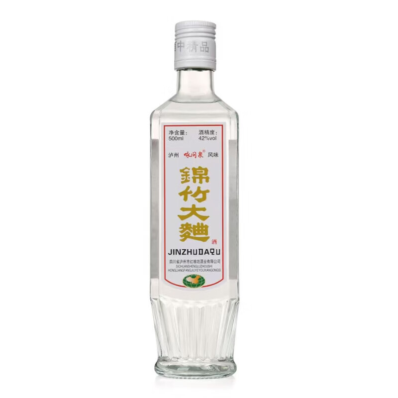 錦竹大曲 52度濃香型白酒 500mL單瓶裝 4.87元