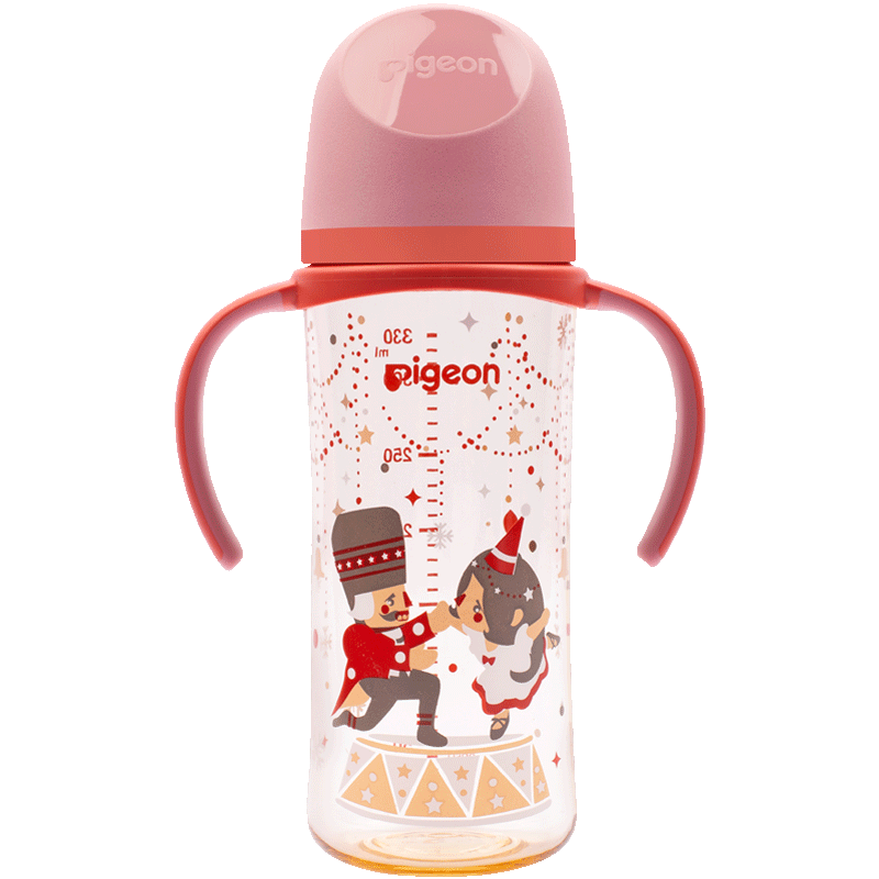 再降价：贝亲 双把手PPSU奶瓶 第3代 330ml-胡桃夹子 LL号  77.63元（需领券）