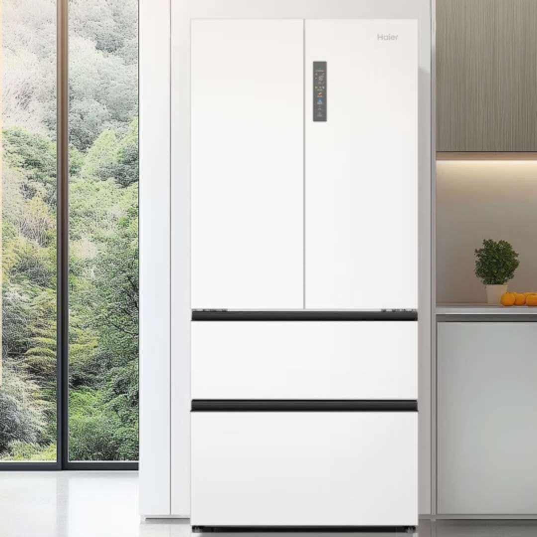 政府补贴：海尔 Haier BCD-510WGHFD59WVU1 法式多门超薄嵌入式冰箱 510L 白色 2061.48元（需领券）