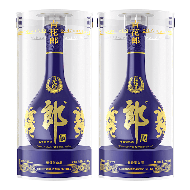 618、88VIP：郎酒 青花郎 53°酱香型 白酒 500ml 2瓶 1539.25元