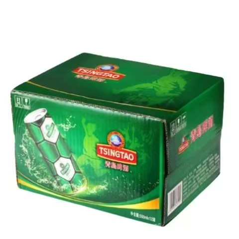 青島啤酒 TSINGTAO 足球罐經(jīng)典10度啤酒500mL*12罐 贈福禧500ml*4罐 41.75元