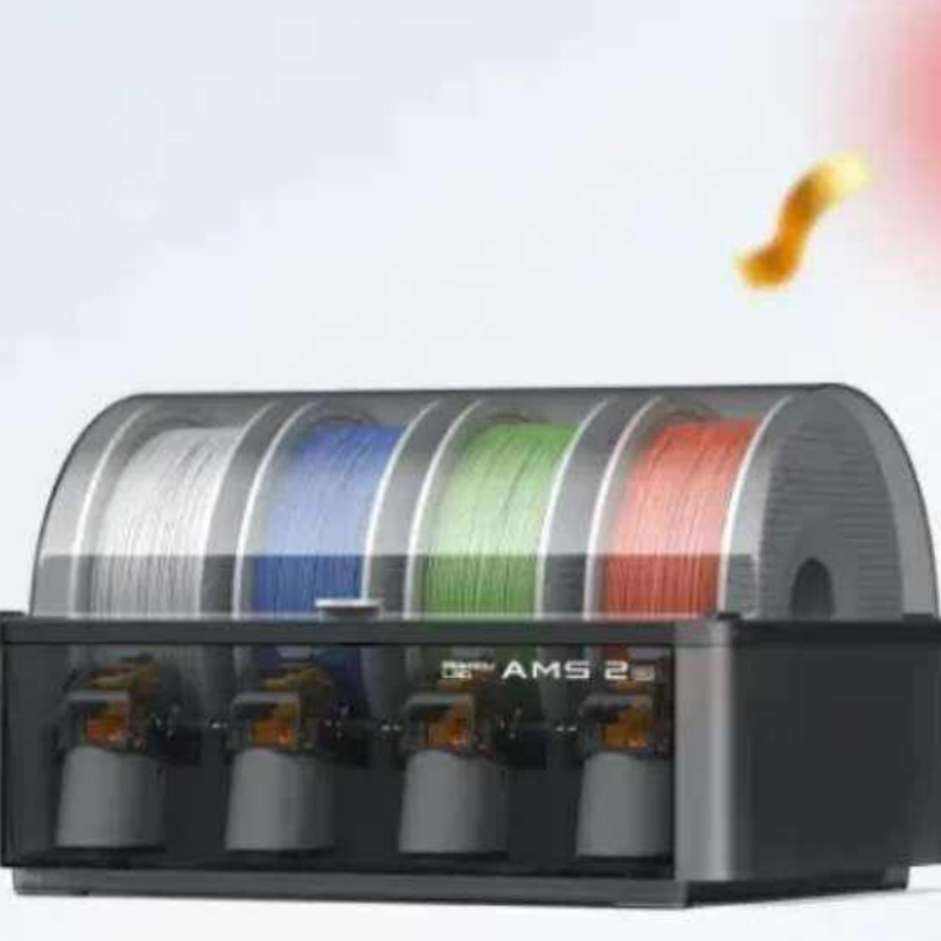 拓竹AMS 2 Pro 3D打印机自动供料系统家用智能多色多材料升级烘干新品 AMS 2 Pro 1911.65元包邮