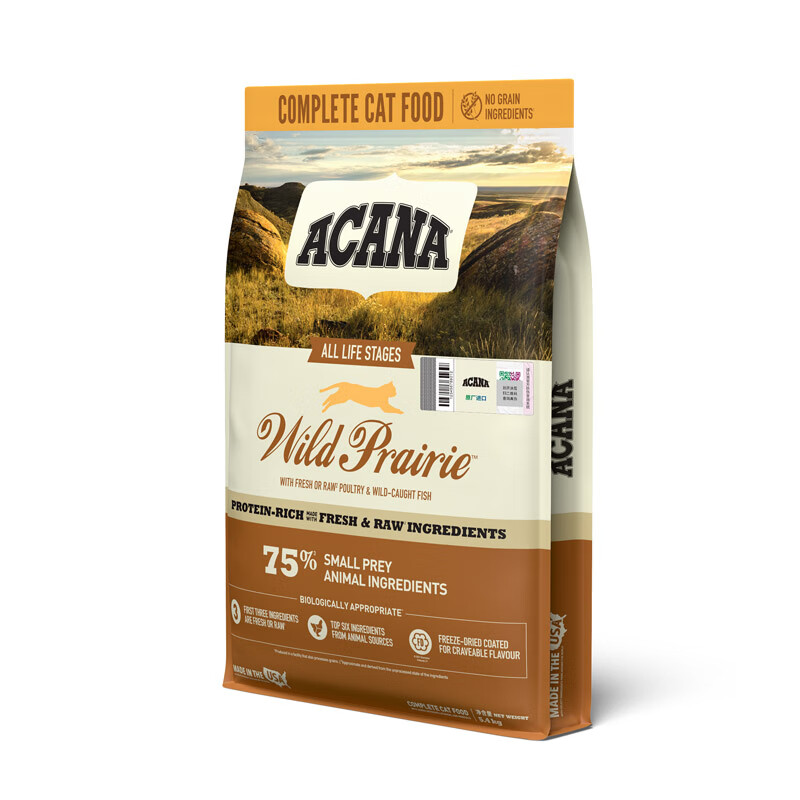 ACANA 愛肯拿 農(nóng)場盛宴系列 無谷雞肉全階段貓糧 美版 5.4kg 券后254.65元