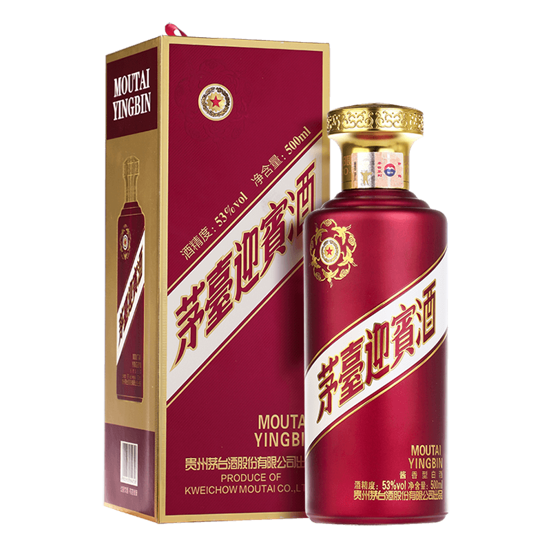 京東百億補(bǔ)貼，Plus會(huì)員：茅臺(tái) 迎賓酒 紫迎賓 醬香型白酒 53度 500ml*1 單瓶裝  149.52元，湊16.2元（共165.72元）