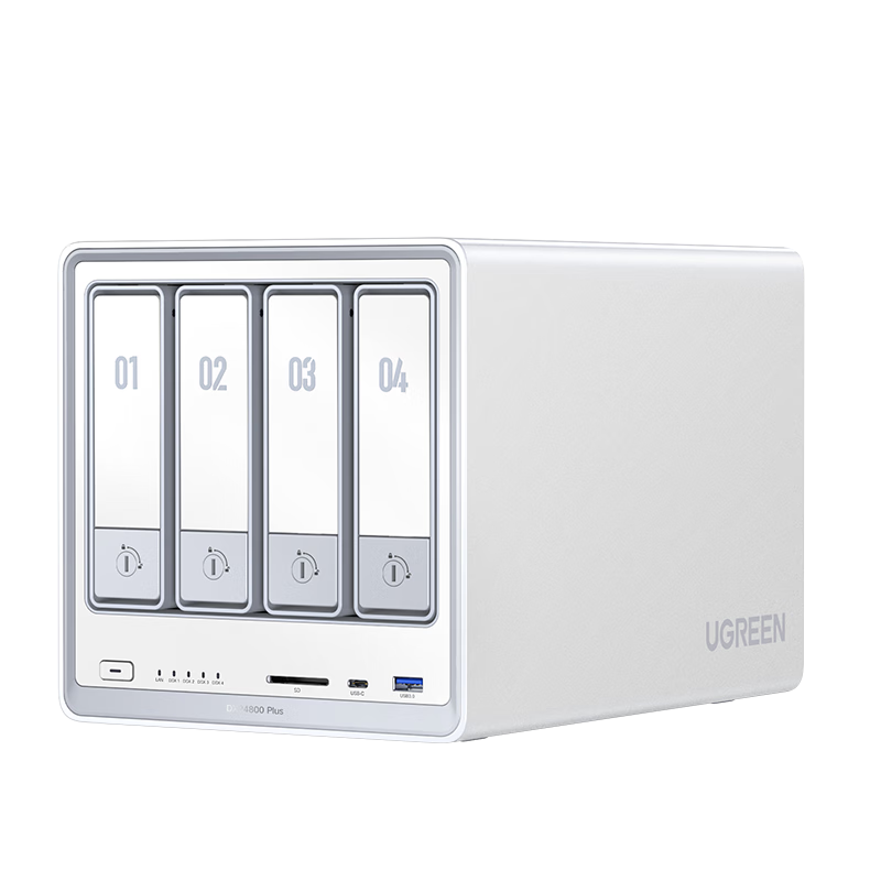 政府补贴，plus:绿联私有云DXP4800 Plus 8G内存四盘位NAS网络存储 个人云硬盘家庭服务器 万兆网口 适用iPhone16 2129.35元（需领券）