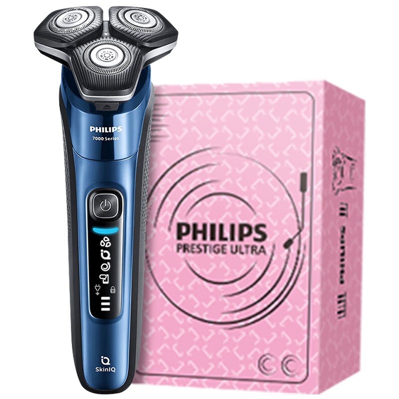 再降价、PLUS会员：PHILIPS 飞利浦 电动剃须刀 旋护7系 SkinIQ高端系列 护肤级刮胡刀  506.65元包邮