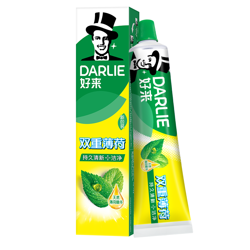 微信小程序、PLUS会员: 好来(原黑人)双重薄荷牙膏 225g 再送40g洁白牙膏 7.4元（需领券）