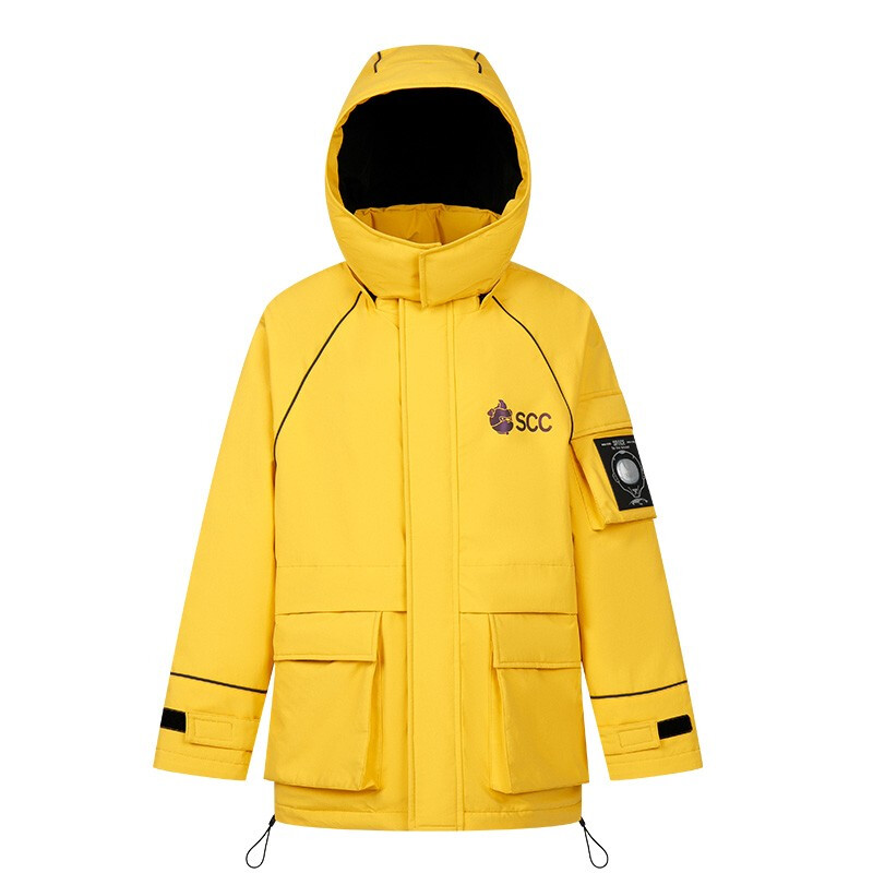 雪中飞 美团黄 反季清仓‼超级加厚专业防风羽绒服外套 99元