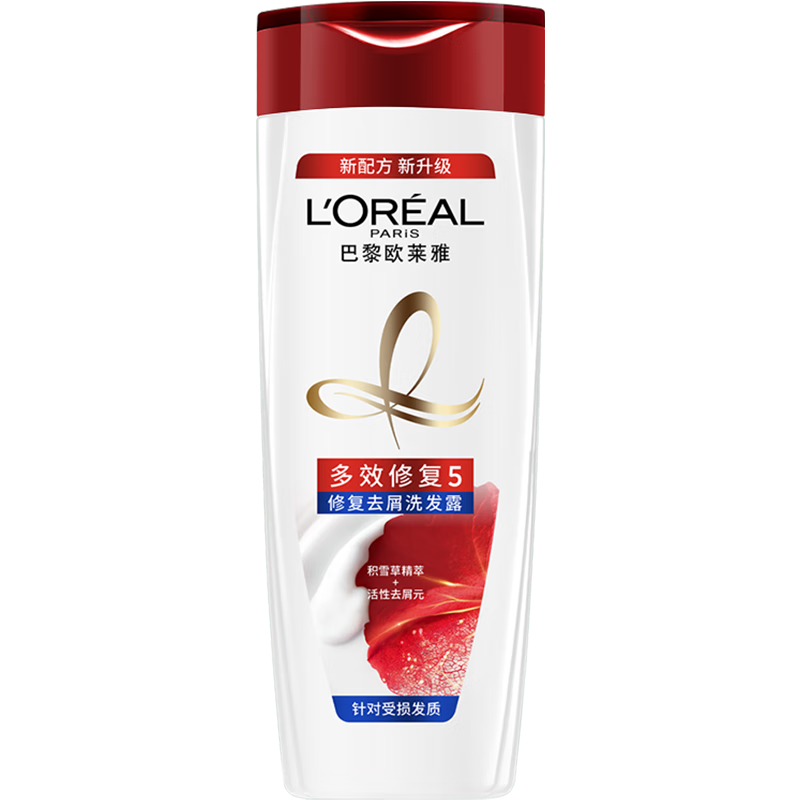 歐萊雅多效修護(hù)洗發(fā)水去屑無硅油洗發(fā)露200ml(新老包裝隨機(jī)發(fā)貨) 9.15元