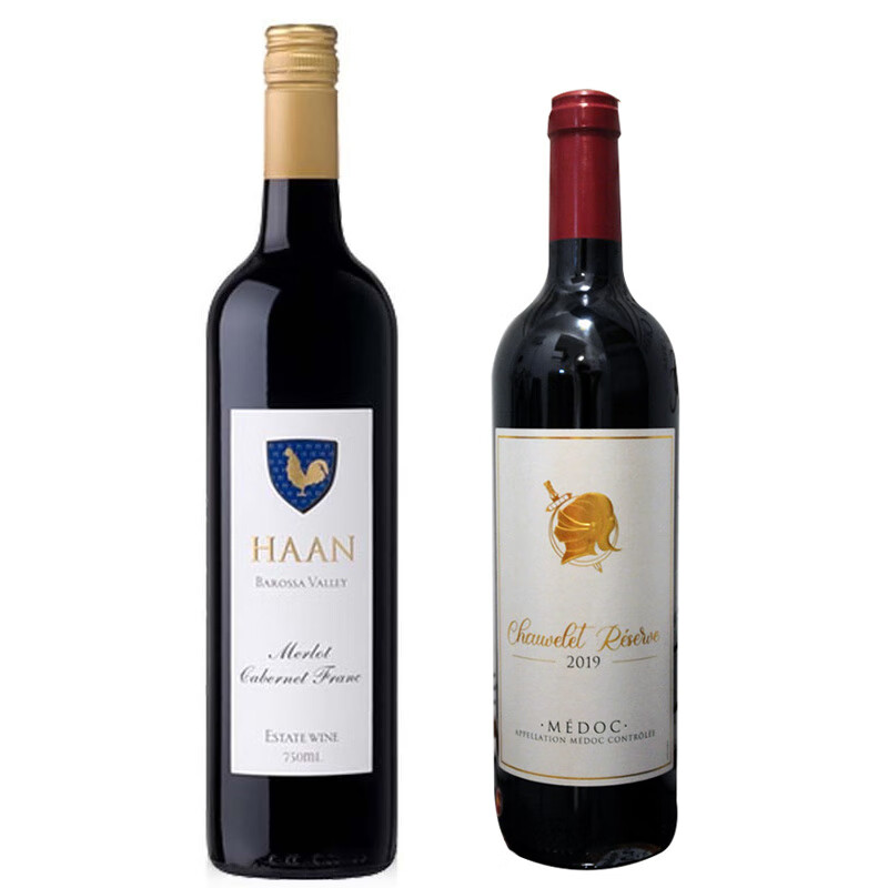 瀚恩酒莊 Haan Wines 澳大利亞巴羅薩谷紅五星酒莊 瀚恩酒莊1支+法國蕭翁梅多克1支 券后168元