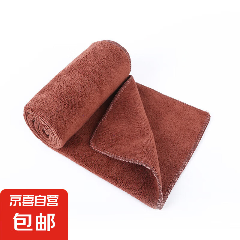洗車擦車毛巾 咖色30*60cm 1條裝 1.1元