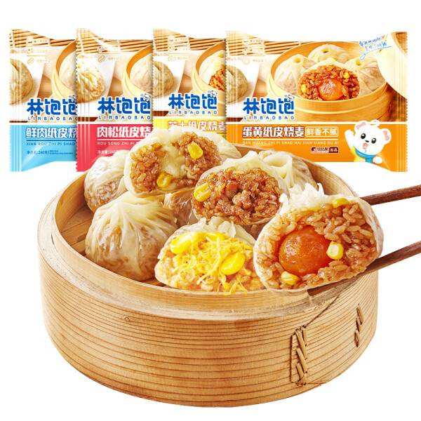 林飽飽 早餐美食 蛋黃紙皮燒麥240g 36.19元（需領(lǐng)券，合6.03元/件）