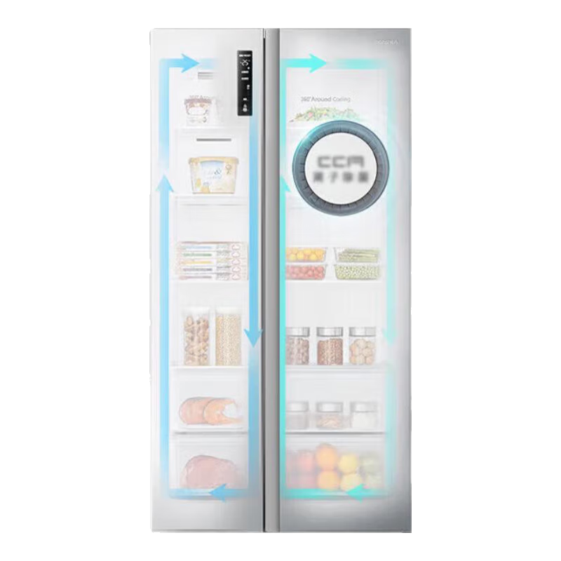 PLUS會(huì)員：rongshen 容聲 雙開(kāi)門(mén)冰箱 BCD-535WD11HP 535升 凱撒銀 1172.15元包郵（需領(lǐng)券）