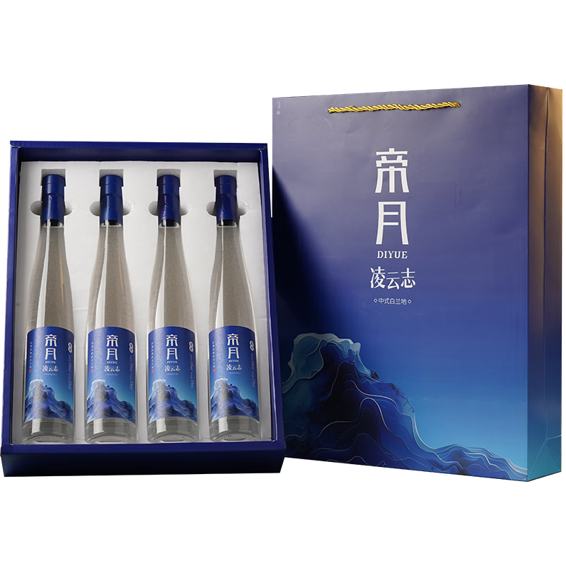 帝月 xo白蘭地洋酒 白蘭地凌云志-375ml53度*4瓶裝 48元（需領(lǐng)券）