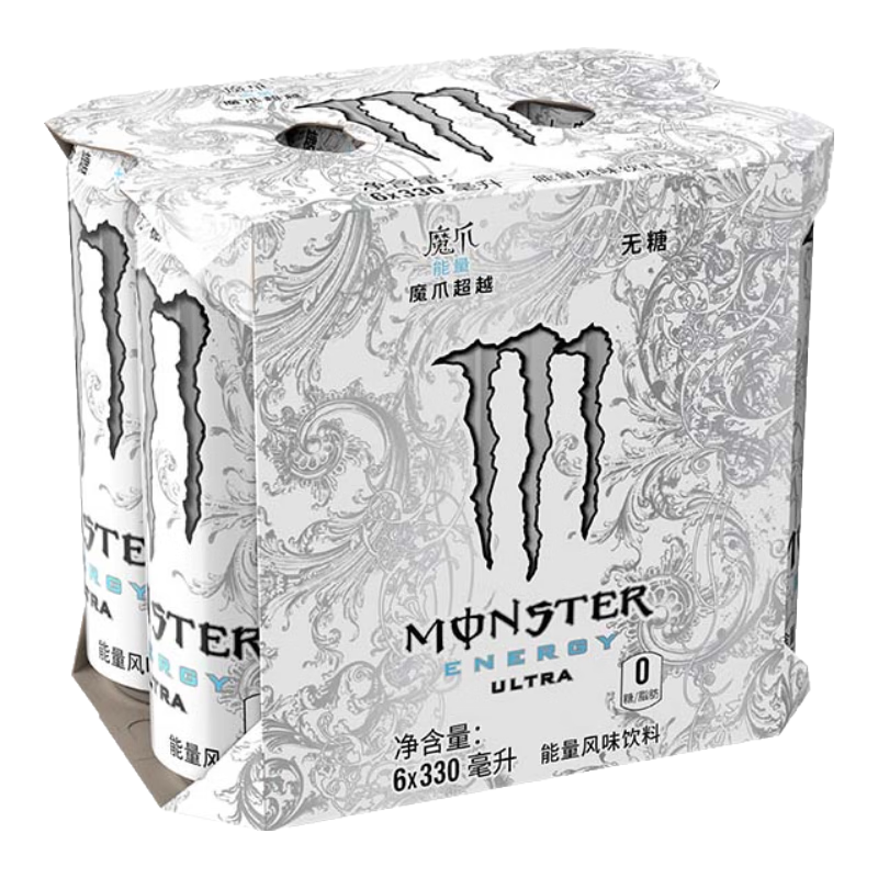 魔爪（Monster）可口可樂魔爪 Monster 無糖 能量風(fēng)味飲料 330ml*6罐 14.7元