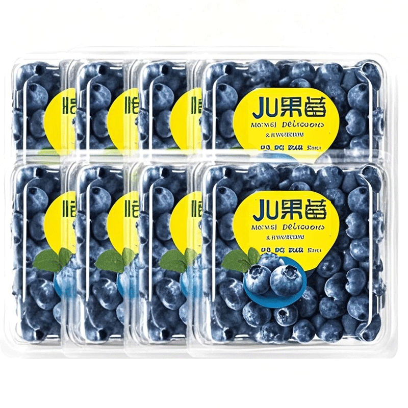 特星鮮 櫻鮮 云南大藍(lán)莓 100-120g*8盒 A+精品 單果15-18mm 券后21.64元