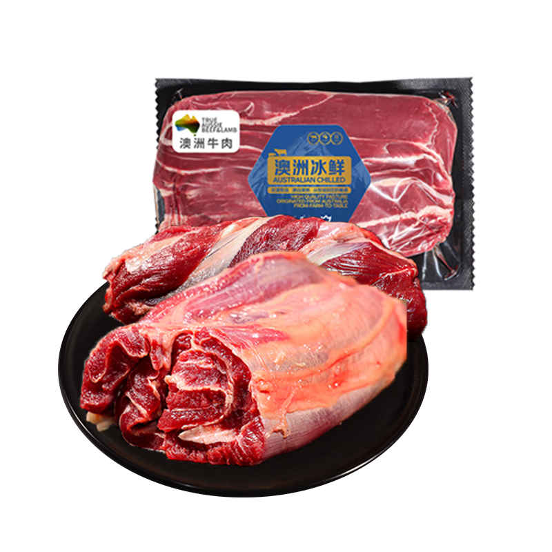 plus會(huì)員：月盛齋 冰鮮澳洲谷飼牛腱子 800g+湊單 42.81元