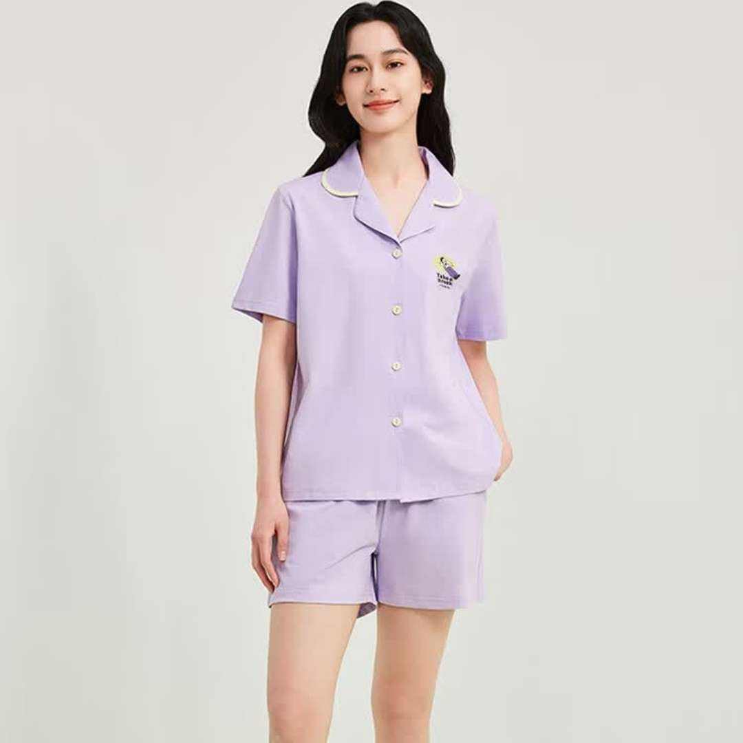 20點：有棵樹 商場同款 女士100﹪純棉家居服套裝 64.95元、包郵