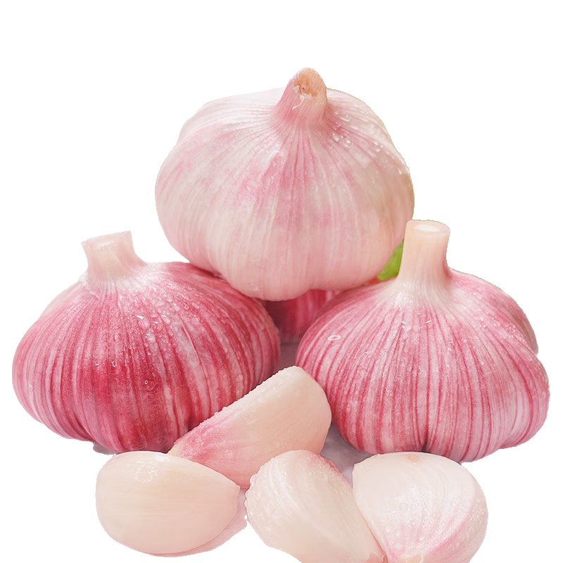 紫白皮蒜 水果大蒜超市生鮮蔬菜調(diào)料即食蒜 【優(yōu)選】 1斤 單果3.5-5cm 2.55元（需拼團(tuán)）