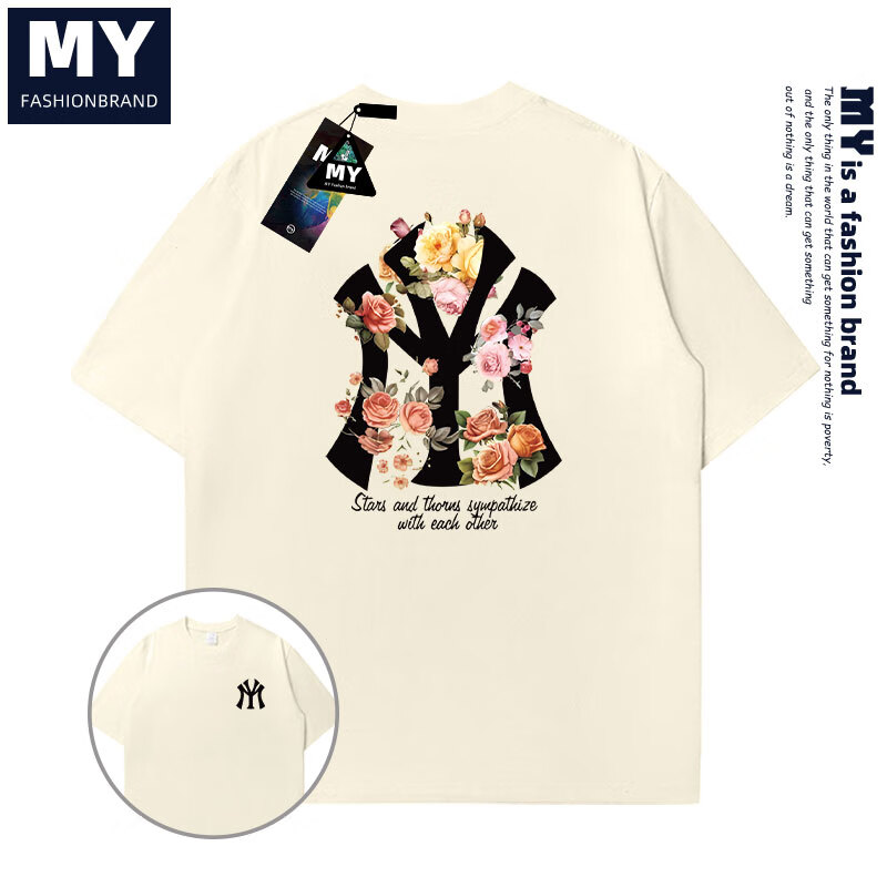My 破价神车）纯棉美式潮牌印花短袖T恤（多款全码） 33.23元