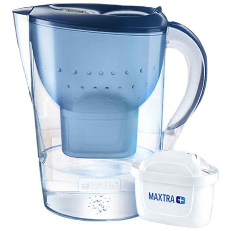PLUS会员：碧然德（BRITA）滤水壶 Marella海洋系列3.5L蓝色1壶1芯 净水器家用 自来水过滤器 净水器 孙颖莎同款 69.3元（需领券）