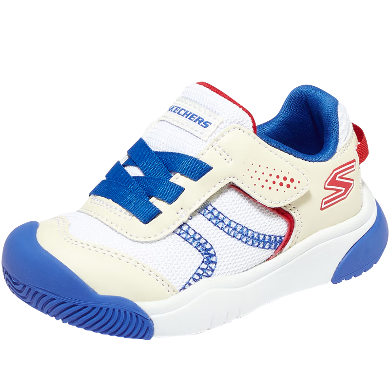 PLUS会员：Skechers斯凯奇幼童鞋男童护脚学步鞋魔术贴小童运动鞋407321N NAT自然色 125.81元（需领券）