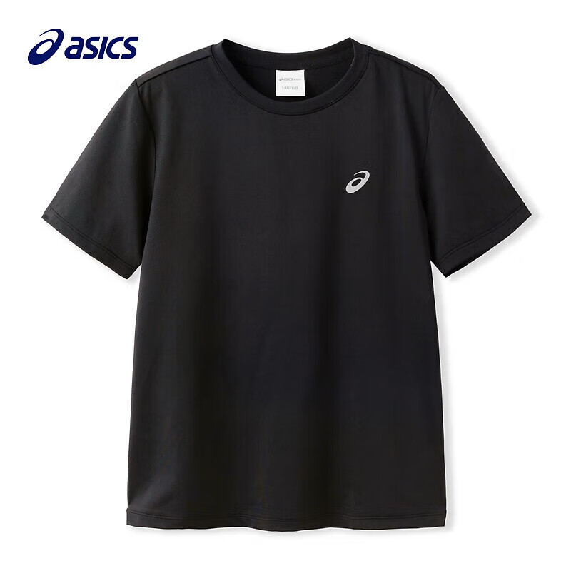 ASICS 亞瑟士 斷碼清倉(cāng)好價(jià)！涼感短袖T恤 黑色 券后49.1元
