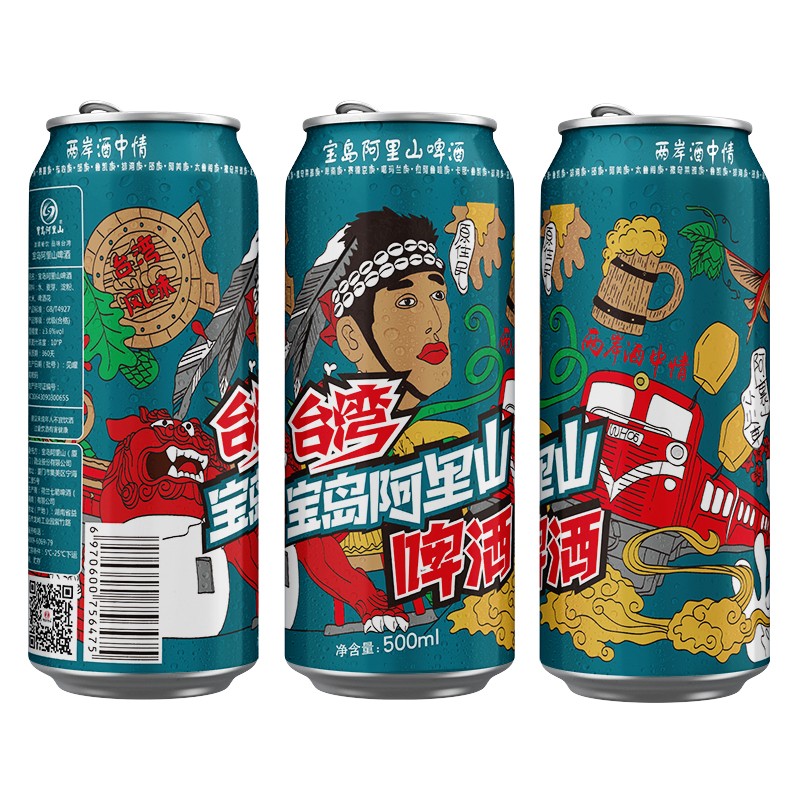 宝岛阿里山 清爽型啤酒 3.6%vol 500ml*3瓶 4.95元