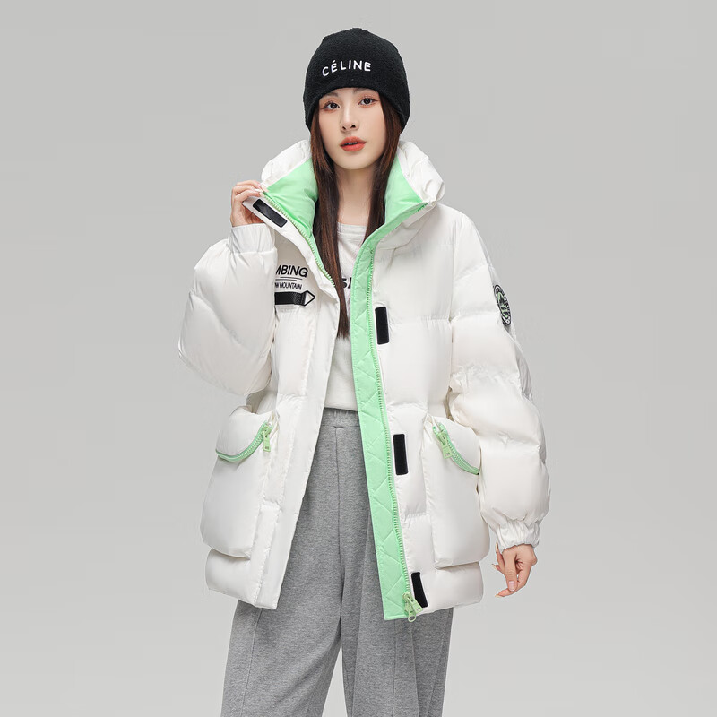 雪中飞 反季清仓 新国标 85%鸭绒工装羽绒服 119元