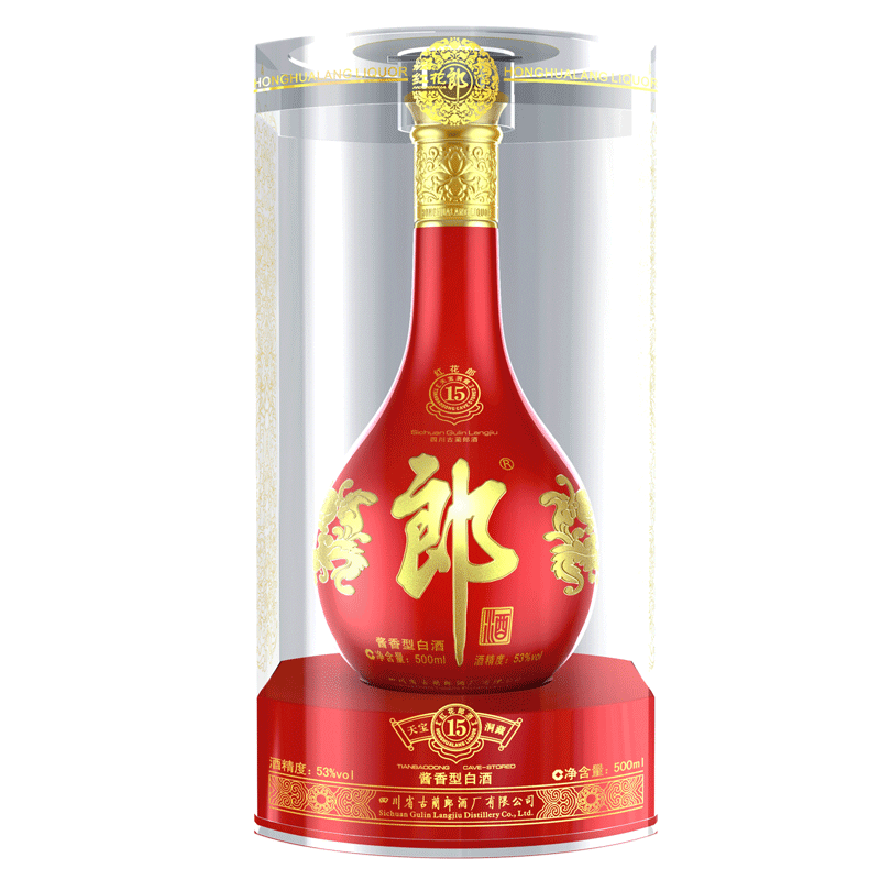 8日0点、PLUS会员：郎酒 红花郎15 53﹪vol 酱香型白酒 500ml 单瓶装 345元（需领券）