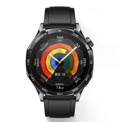华为 HUAWEI WATCH GT5 智能手表 46mm 幻夜黑 氟橡胶表带 券后967.3元