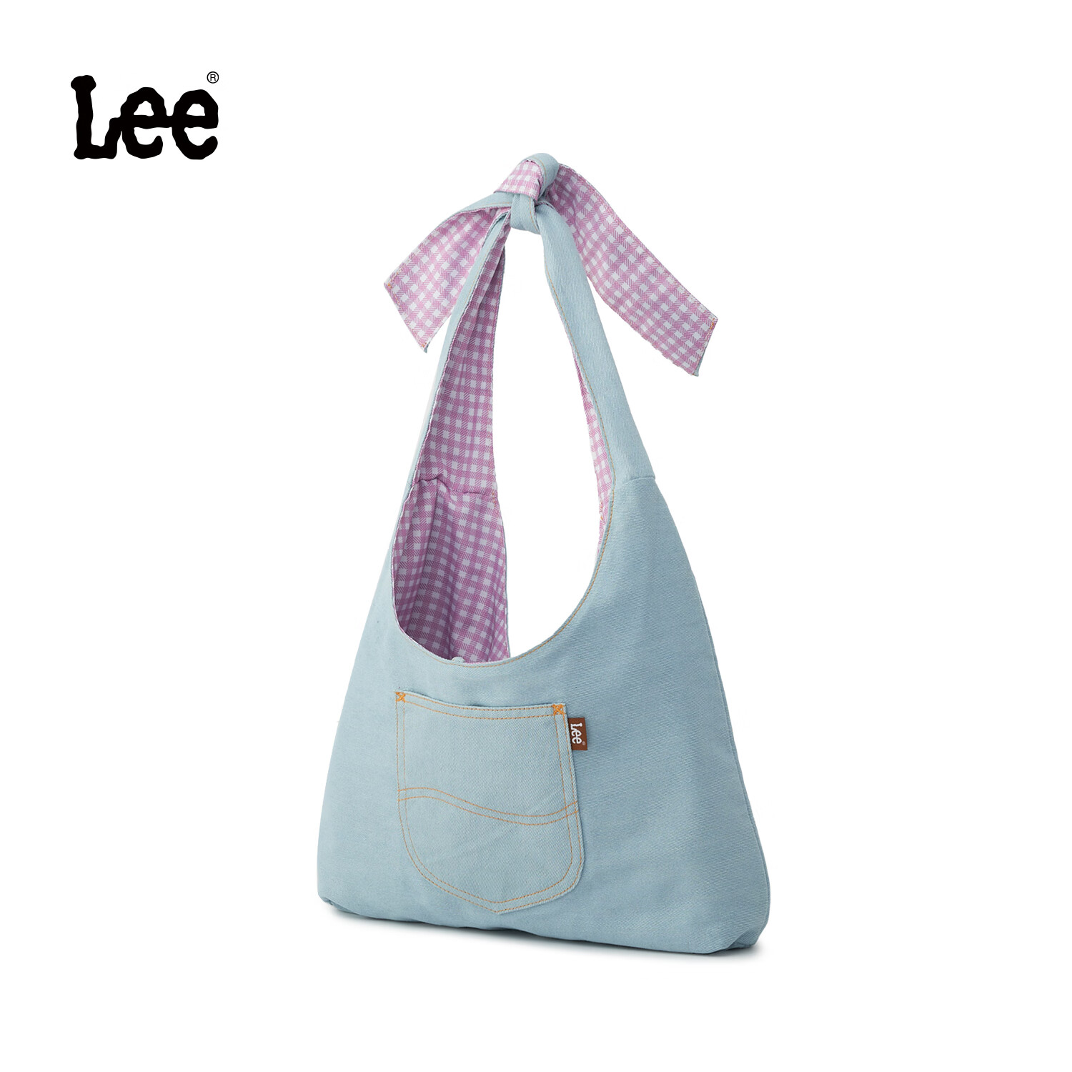 Lee 格子帆布包 單肩百搭通勤托特大容量 74.1元