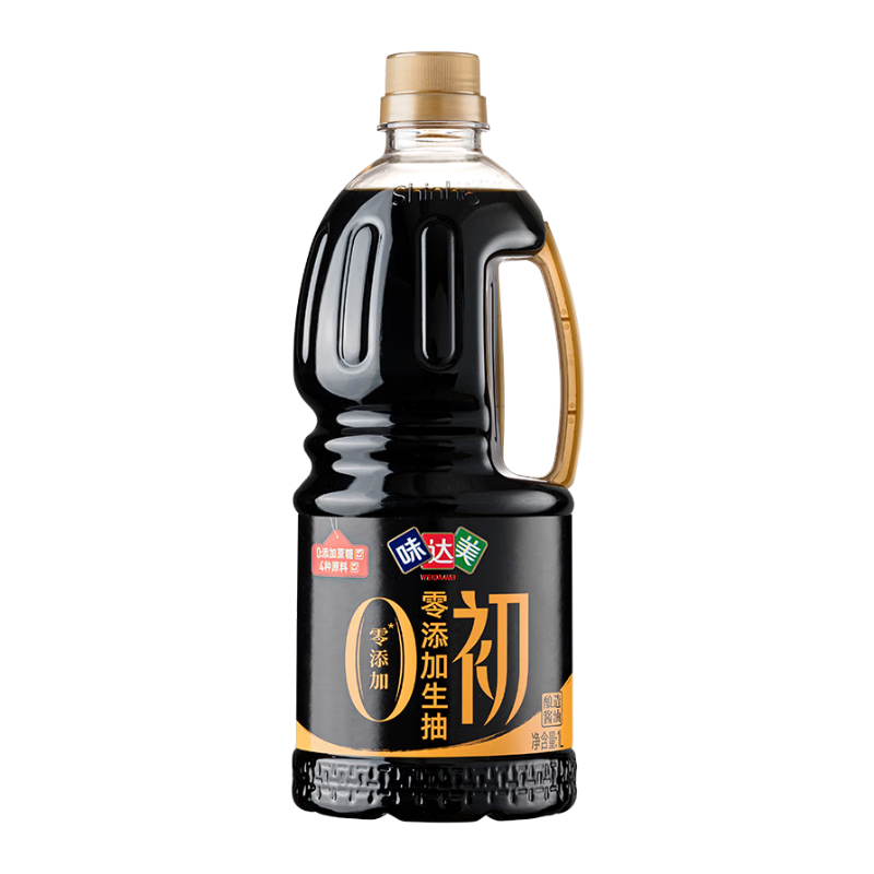 欣和味达美初零添加生抽 仅4种原料无蔗糖配方炒菜凉拌酿造酱油 1L 4.95元（需领券）