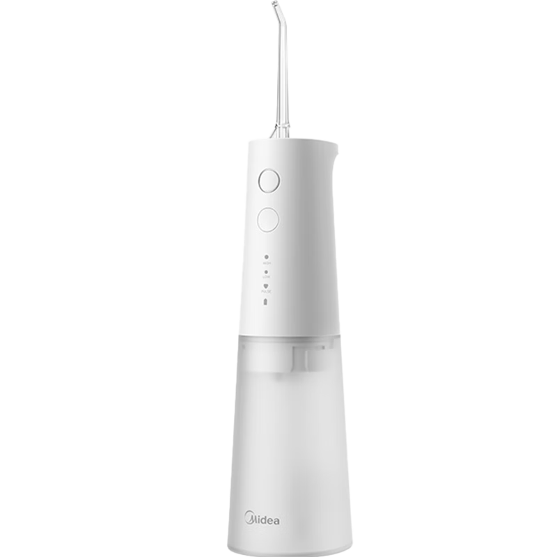 美的（Midea）冲牙器 洁牙器水牙线 便携式出差旅游 冲牙器 80天续航 家用正畸喷嘴白 节日生日父亲节礼物推荐 105.86元（需领券）