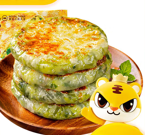 皇家小虎 紙皮餡餅 韭菜雞蛋紙皮餡餅540g（任選7件） 5.52元