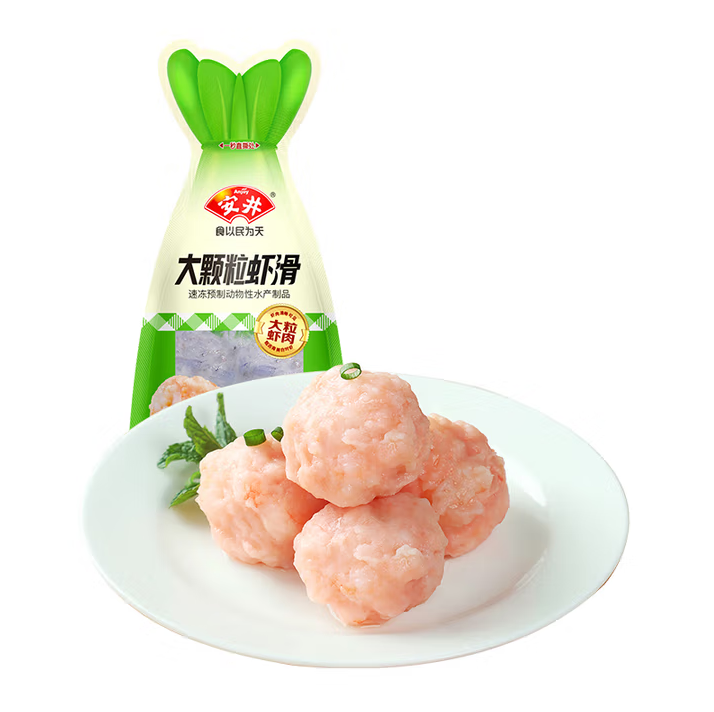 安井 13款火锅丸子不重样 大颗粒虾滑 100g（任选5件） 8.9元