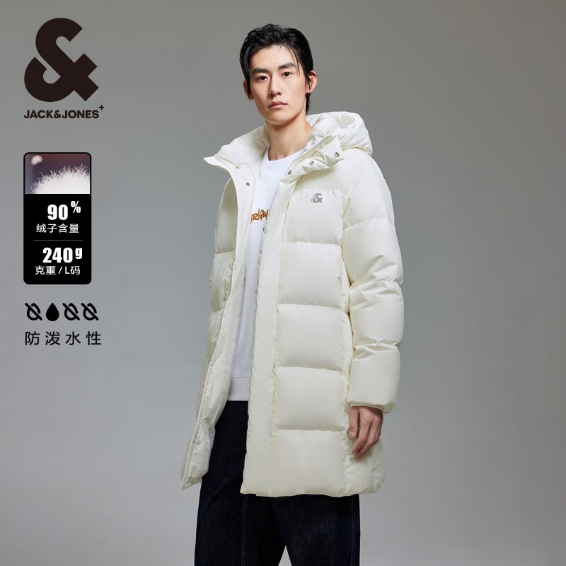 杰克琼斯 杰克·琼斯（JACK&JONES）秋冬季男士保暖外羽绒服合集 224312008雪白 L 180 券后276.2元