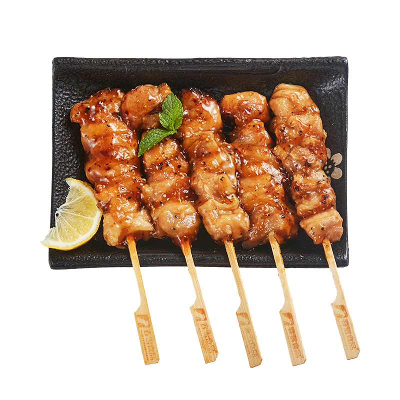 上鲜 炭烤黑椒柠香鸡腿肉串400g 熟冻 柠檬甜香鸡腿烧烤串烧鸟串 67.64元（合16.91元/件）