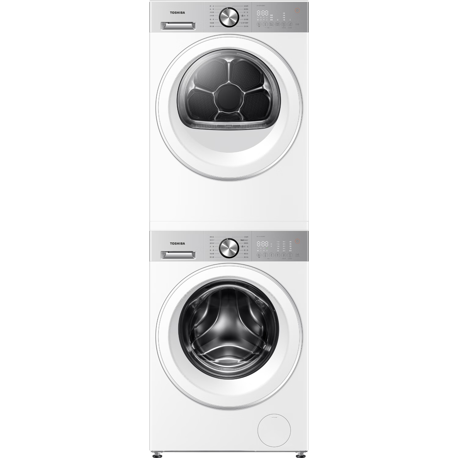 再降价、618预售、PLUS：东芝（TOSHIBA）玉兔2.0高奢版 洗烘套装 DG-10T183BW+T183BW 5476元（参与预售返200元，瓜分200元，20日前收货返100元，晒单返100元后）