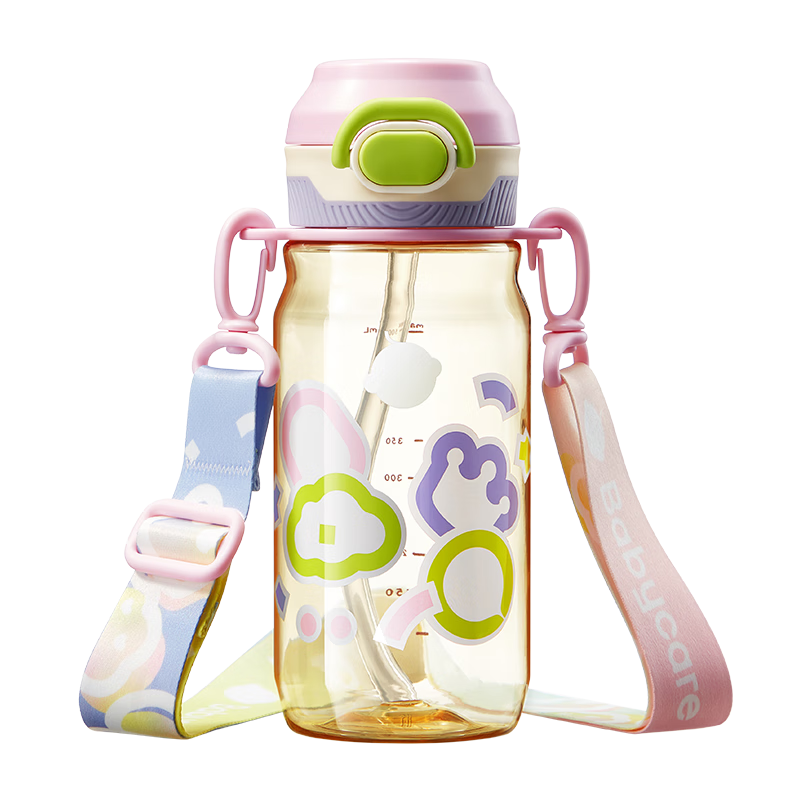 需首购、PLUS会员：babycare 儿童双饮水杯二合一 户外运动吸管杯水壶 PPSU-满杯 600ml 70.65元（需领券）
