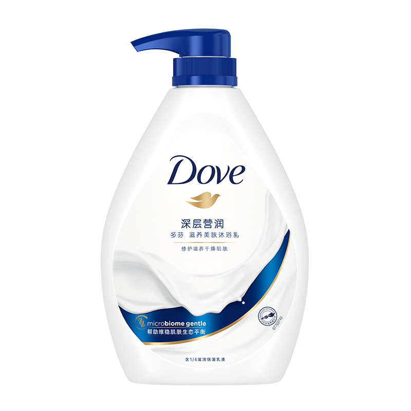 多芬(DOVE)沐浴露 深层营润 滋养美肤沐浴乳730g(新老包装随机发货) 23.8元