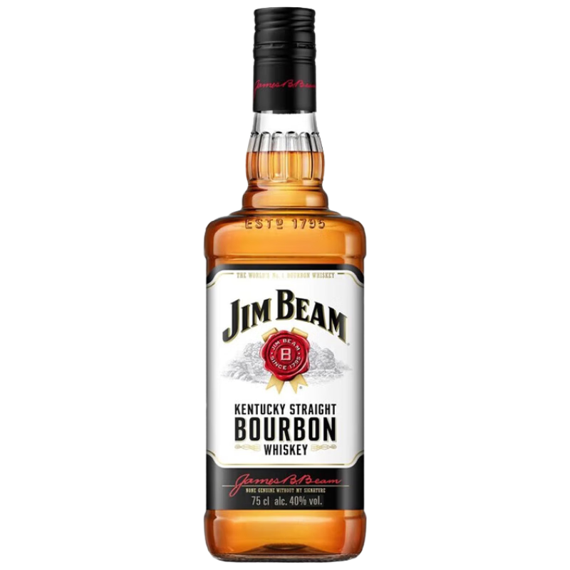 plus会员：金宾（Jim Beam）白占边 美国 波本威士忌 1000ml 40度 礼盒装 进口洋酒 75.05元