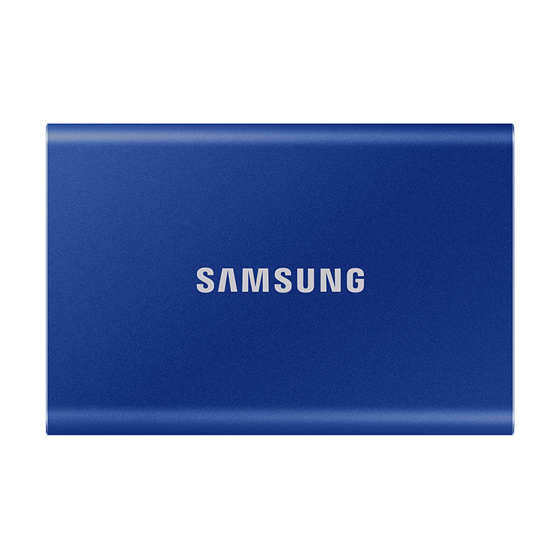 再降价：三星 1TB Type-c USB 3.2 移动固态硬盘（PSSD） T7 蓝色 NVMe传输速度1050MB/s 手机直连笔记本外接 486.11元
