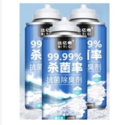 比亿奇 车内杀菌除臭剂 茶香型 180ml 1瓶 1.98元