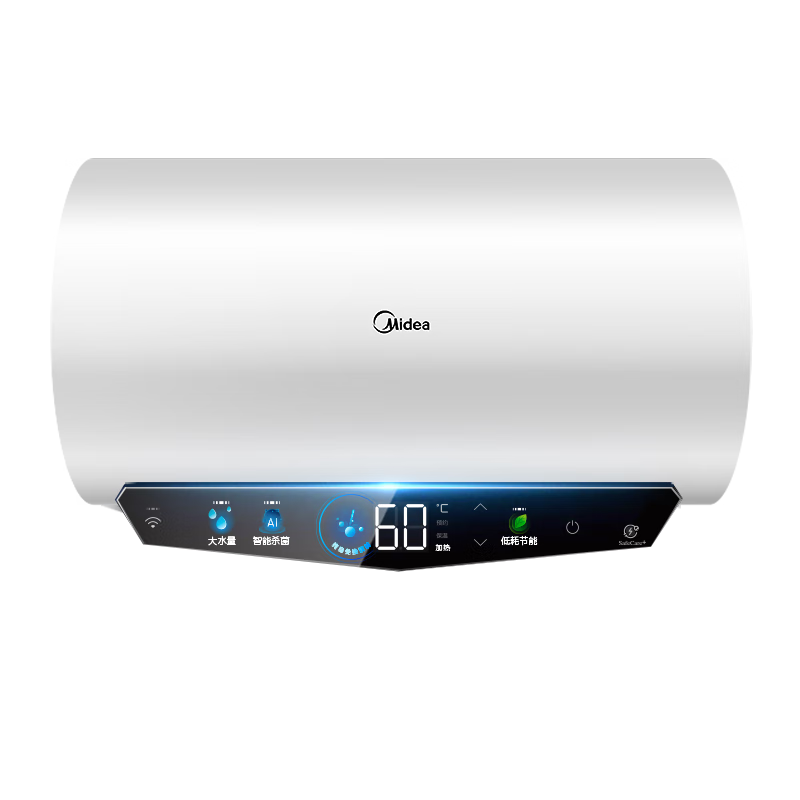 美的（Midea）国家补贴20﹪终身免换镁棒60升电热水器480L一级能效3300W自动杀菌安全水电分离F6033-JE5(HE) 680.47元