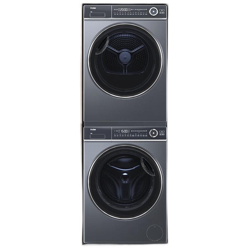海尔 Haier 云溪系列 XQG100-BD14376LU1+HGY100-F376U1 热泵洗烘套装 极夜灰 5397.77元